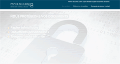 Desktop Screenshot of papier-securise.com