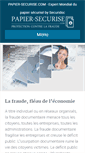 Mobile Screenshot of papier-securise.com